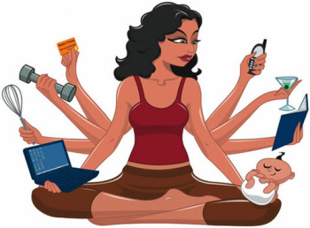 donne multitasking