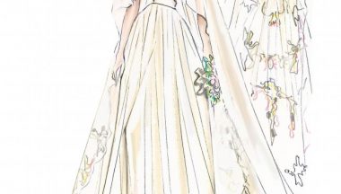 l'abito da sposa di Angelina Jolie
