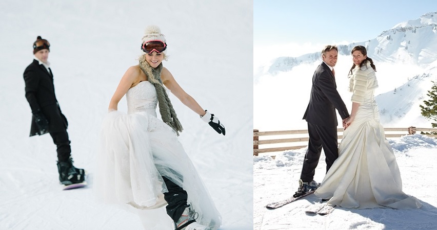 Sposarsi sulla neve